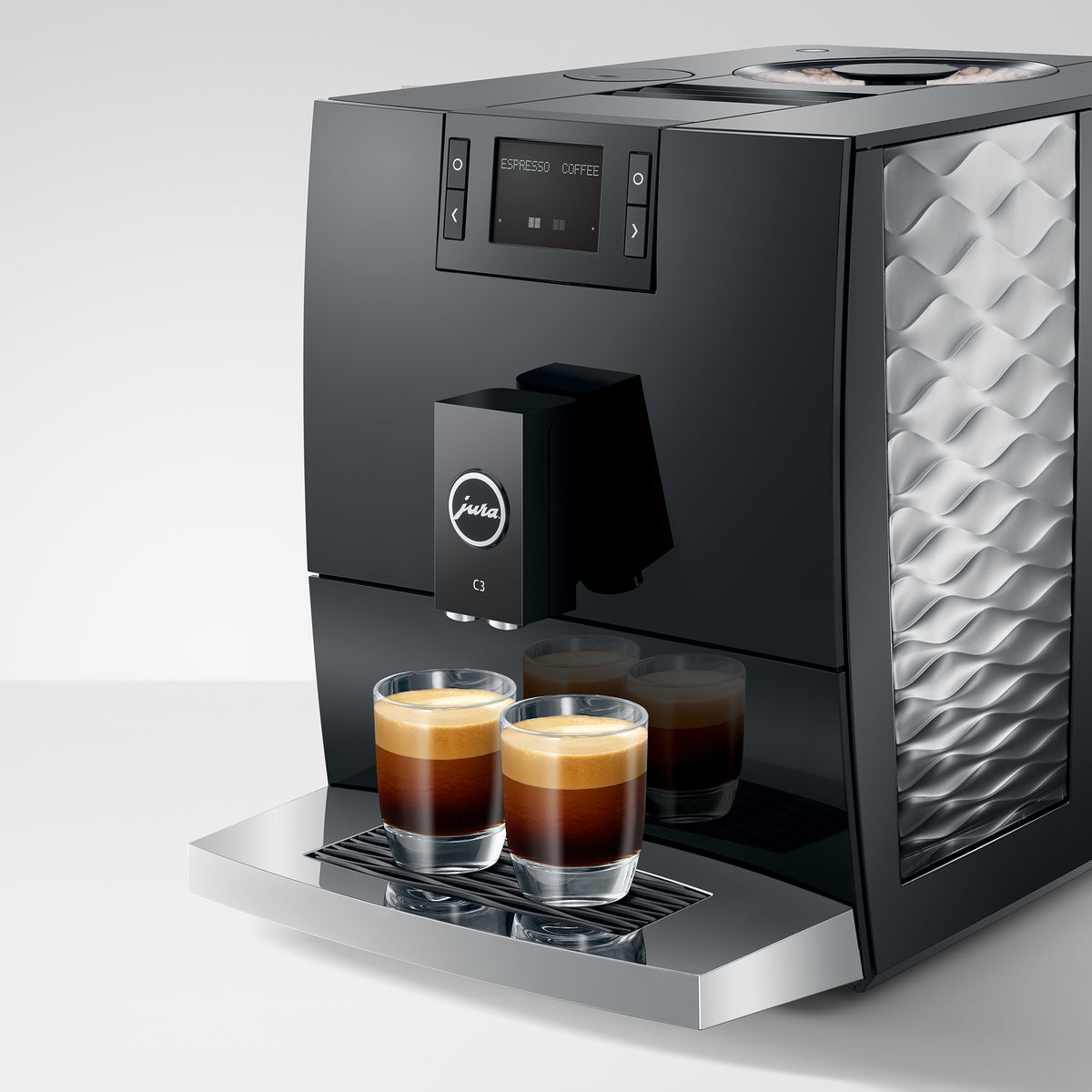 C3 Fully Automatic Coffee Machine in Piano Black