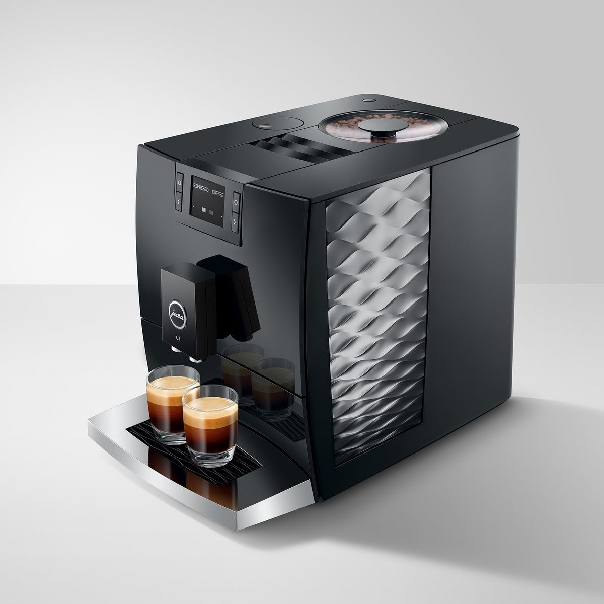 C3 Fully Automatic Coffee Machine in Piano Black