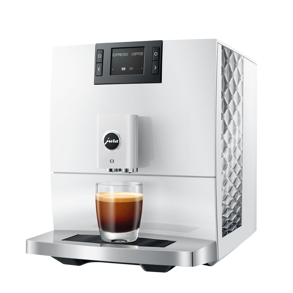 C3 Fully Automatic Coffee Machine in Piano White