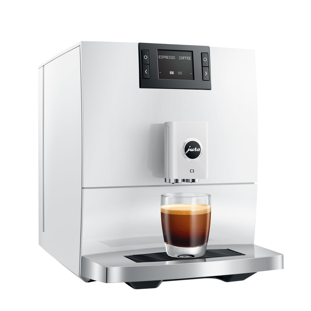 C3 Fully Automatic Coffee Machine in Piano White