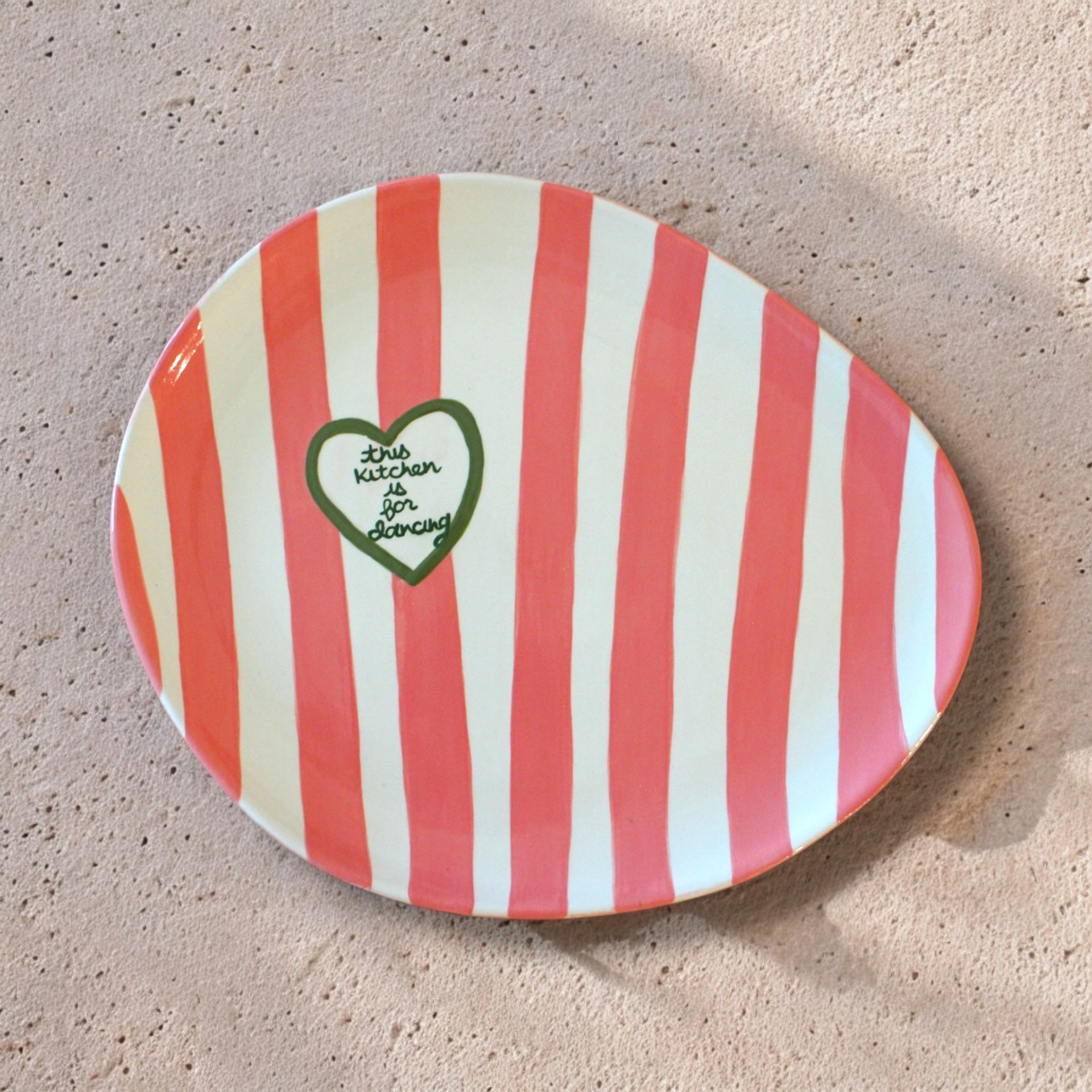 Hand-painted “This Kitchen is for Dancing” Platter