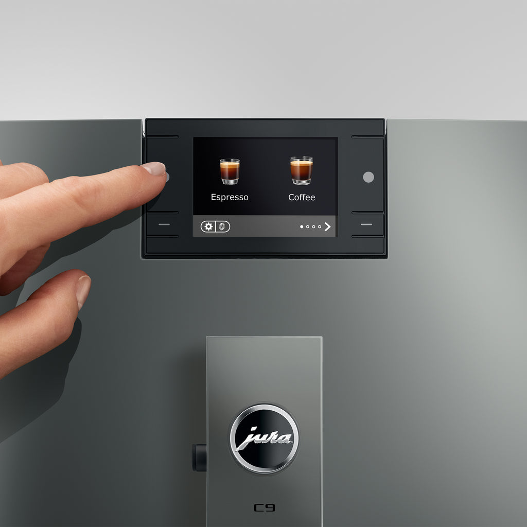 C9 Fully Automatic Coffee Machine in Piano Inox