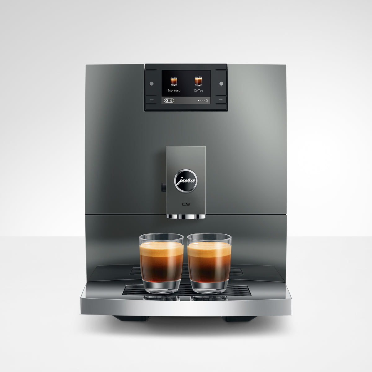 C9 Fully Automatic Coffee Machine in Piano Inox