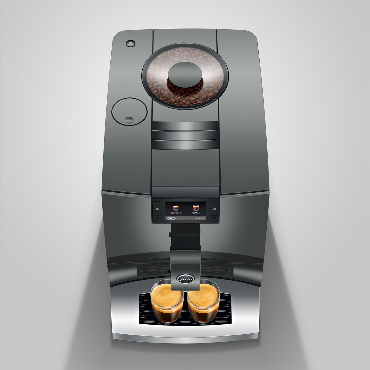 C9 Fully Automatic Coffee Machine in Piano Inox