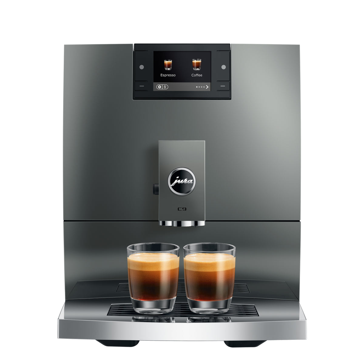 C9 Fully Automatic Coffee Machine in Piano Inox