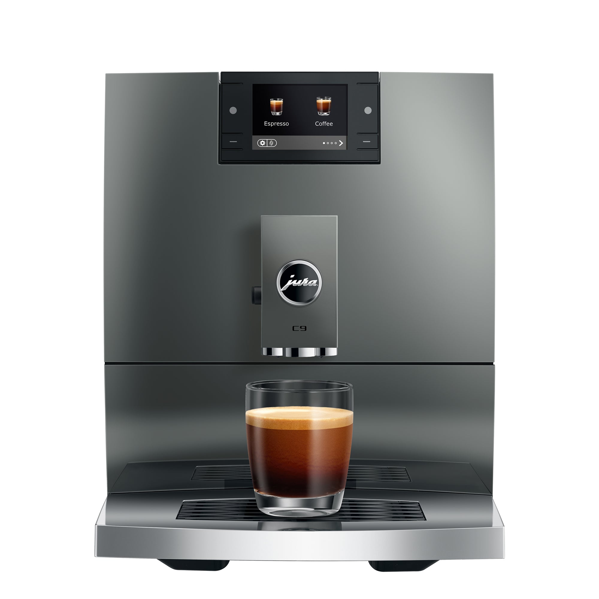 C9 Fully Automatic Coffee Machine in Piano Inox