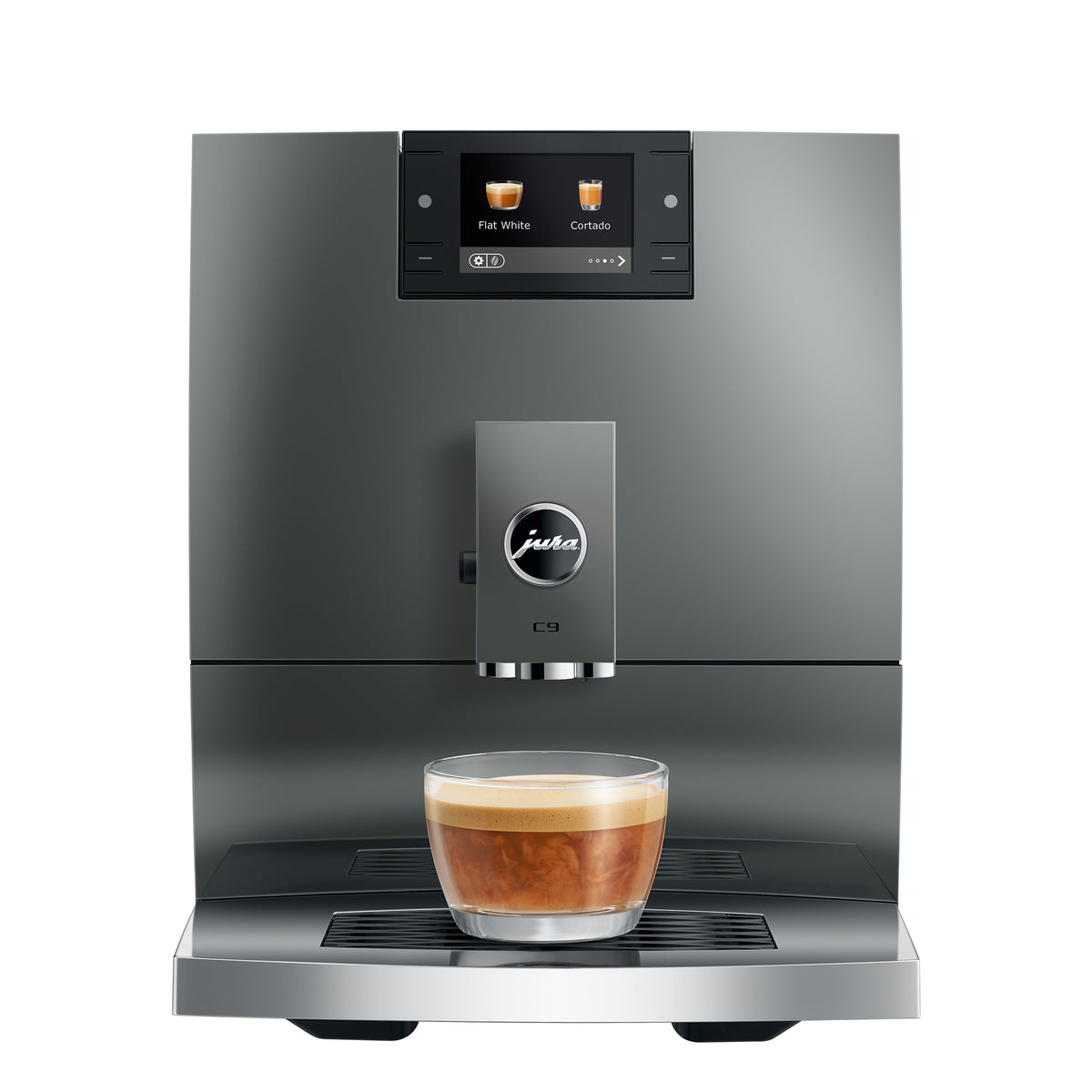C9 Fully Automatic Coffee Machine in Piano Inox