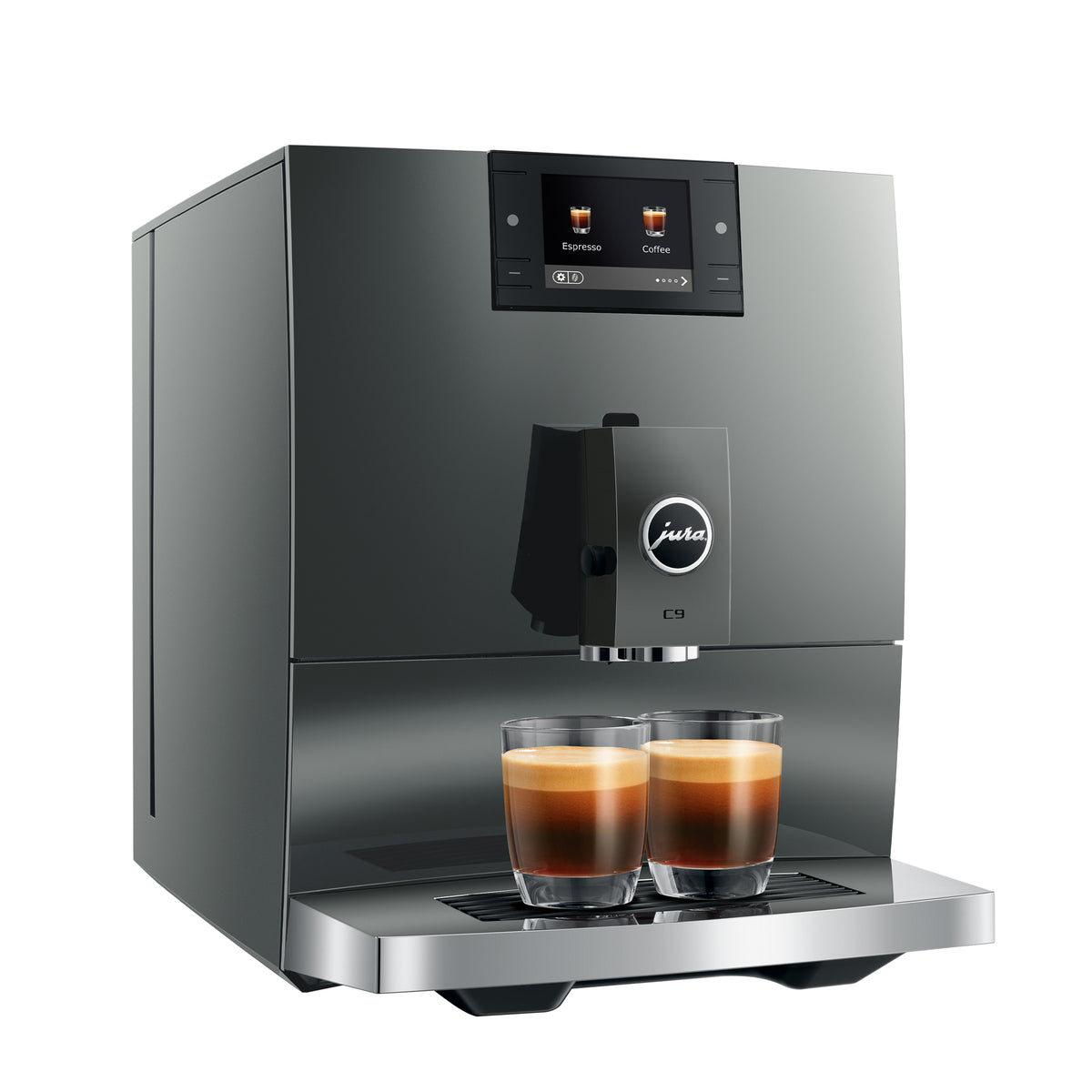 C9 Fully Automatic Coffee Machine in Piano Inox