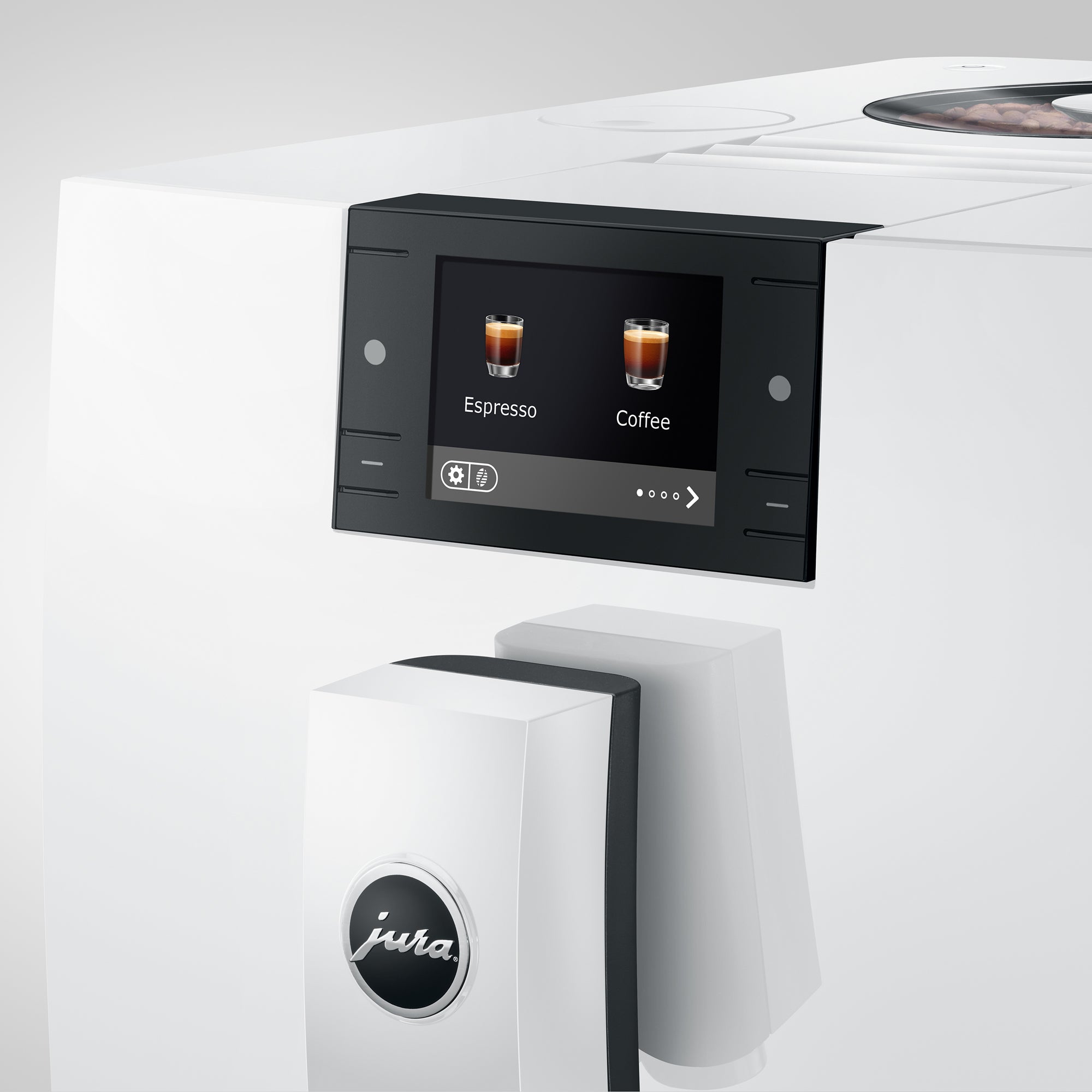 C9 Fully Automatic Coffee Machine in Piano White