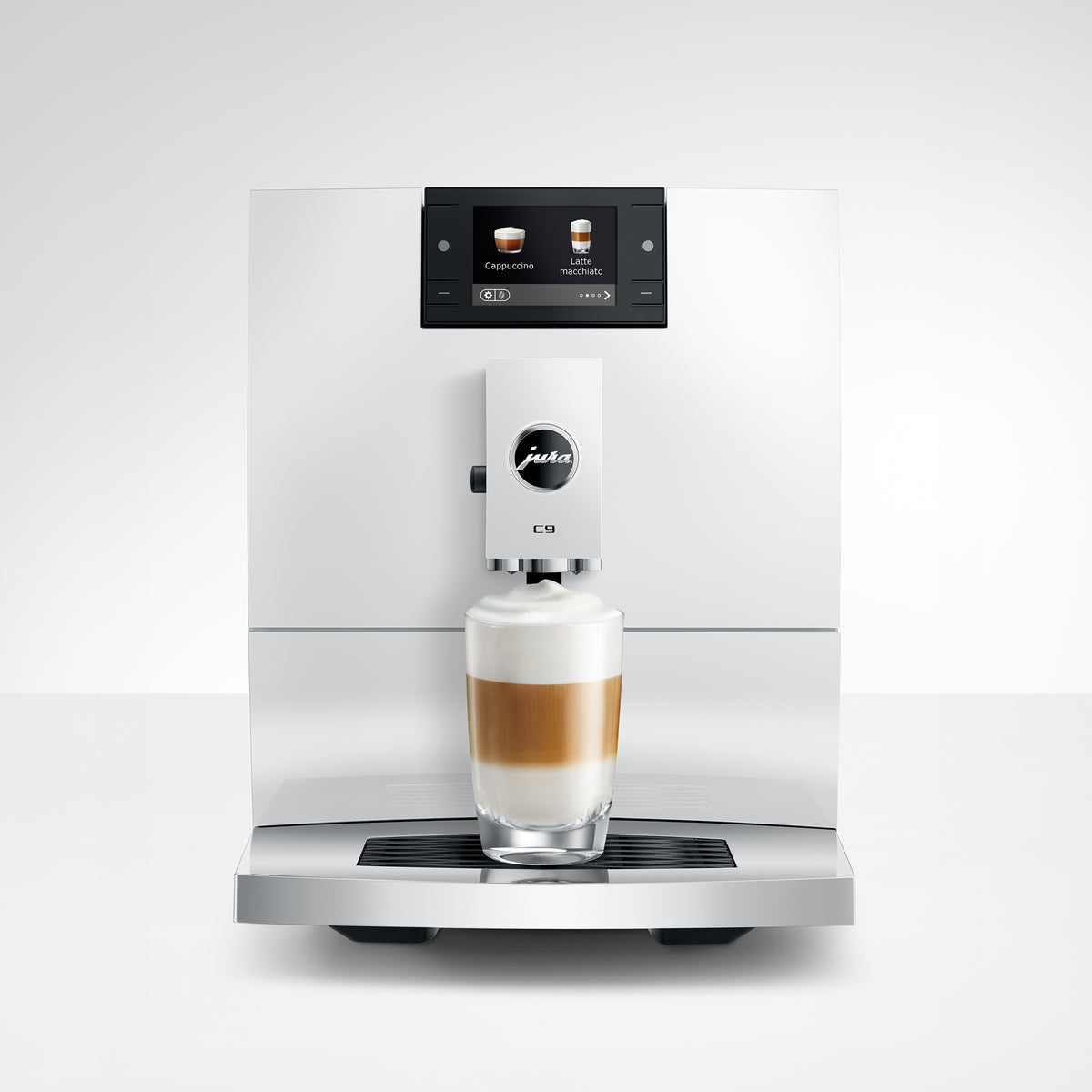 C9 Fully Automatic Coffee Machine in Piano White
