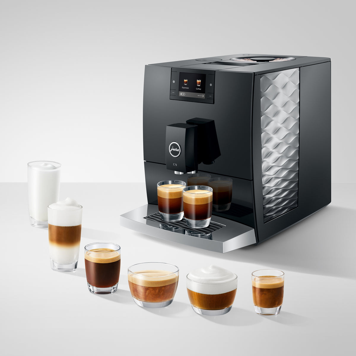 C9 Fully Automatic Coffee Machine in Piano Black