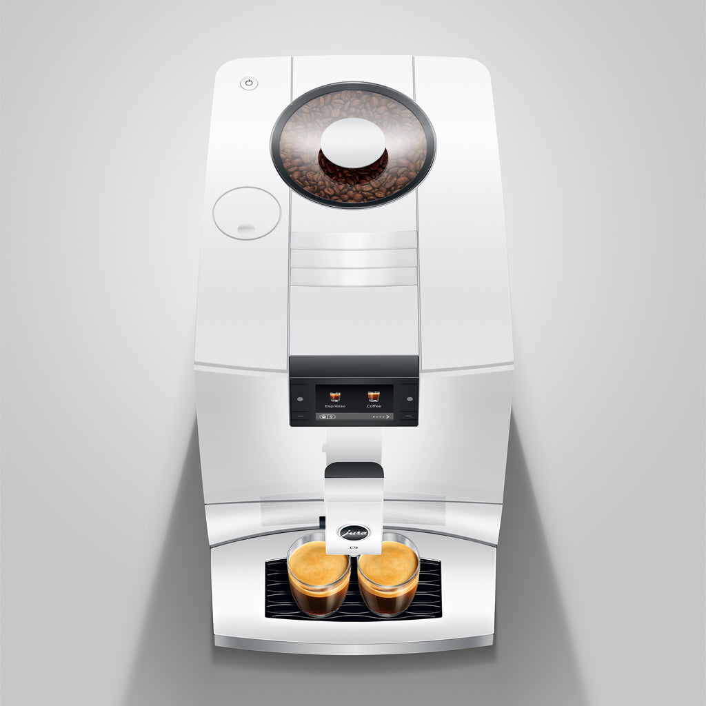 C9 Fully Automatic Coffee Machine in Piano White