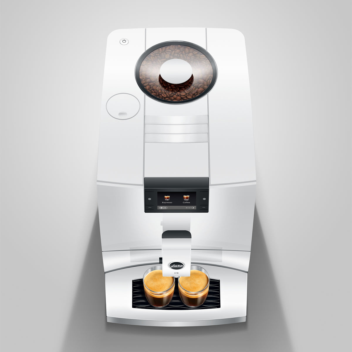 C9 Fully Automatic Coffee Machine in Piano White