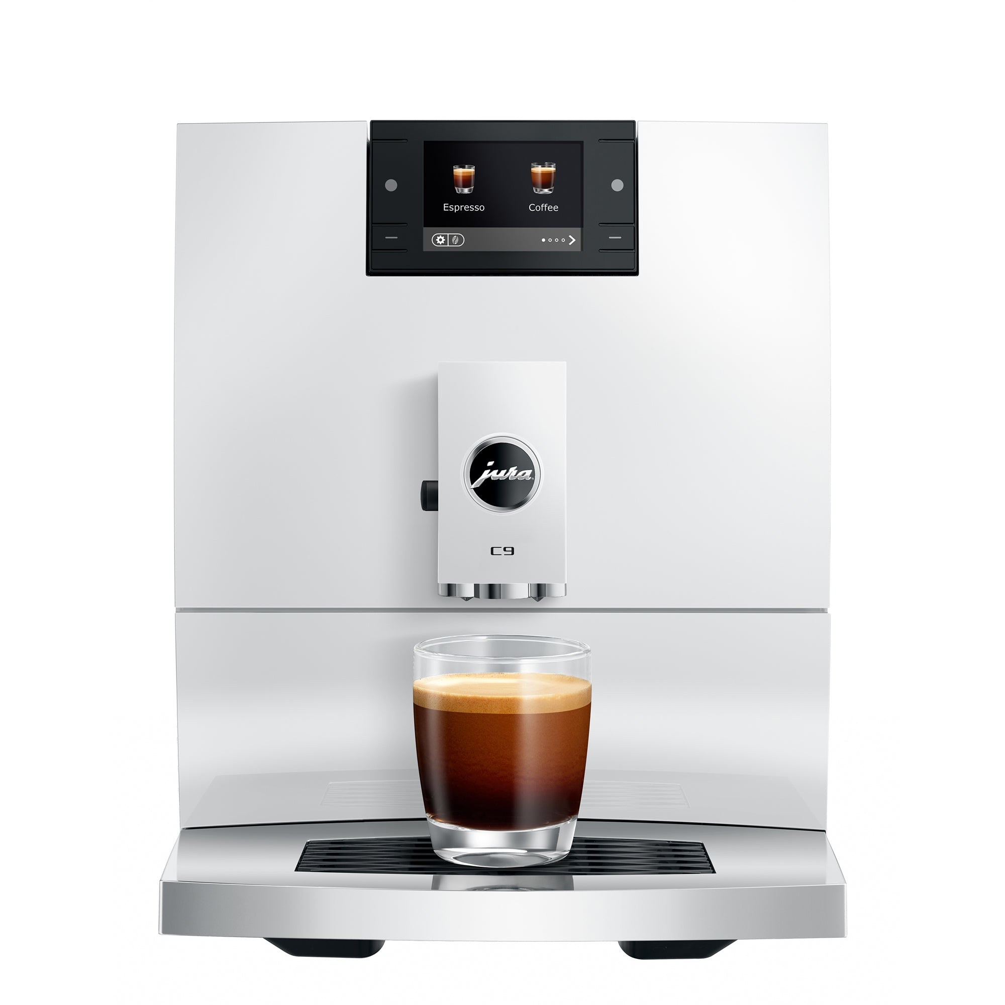C9 Fully Automatic Coffee Machine in Piano White