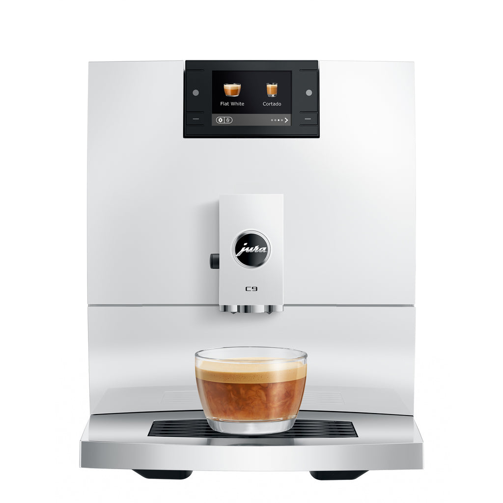 C9 Fully Automatic Coffee Machine in Piano White