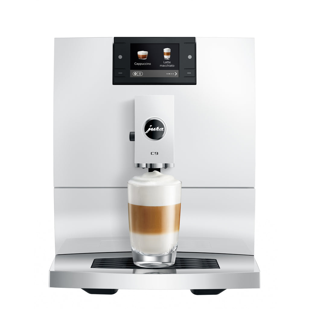 C9 Fully Automatic Coffee Machine in Piano White