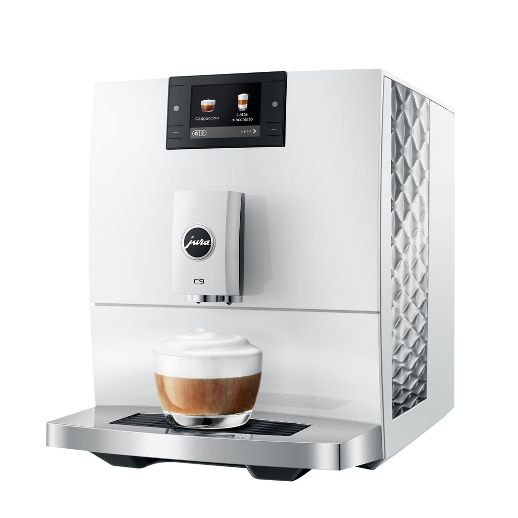 C9 Fully Automatic Coffee Machine in Piano White