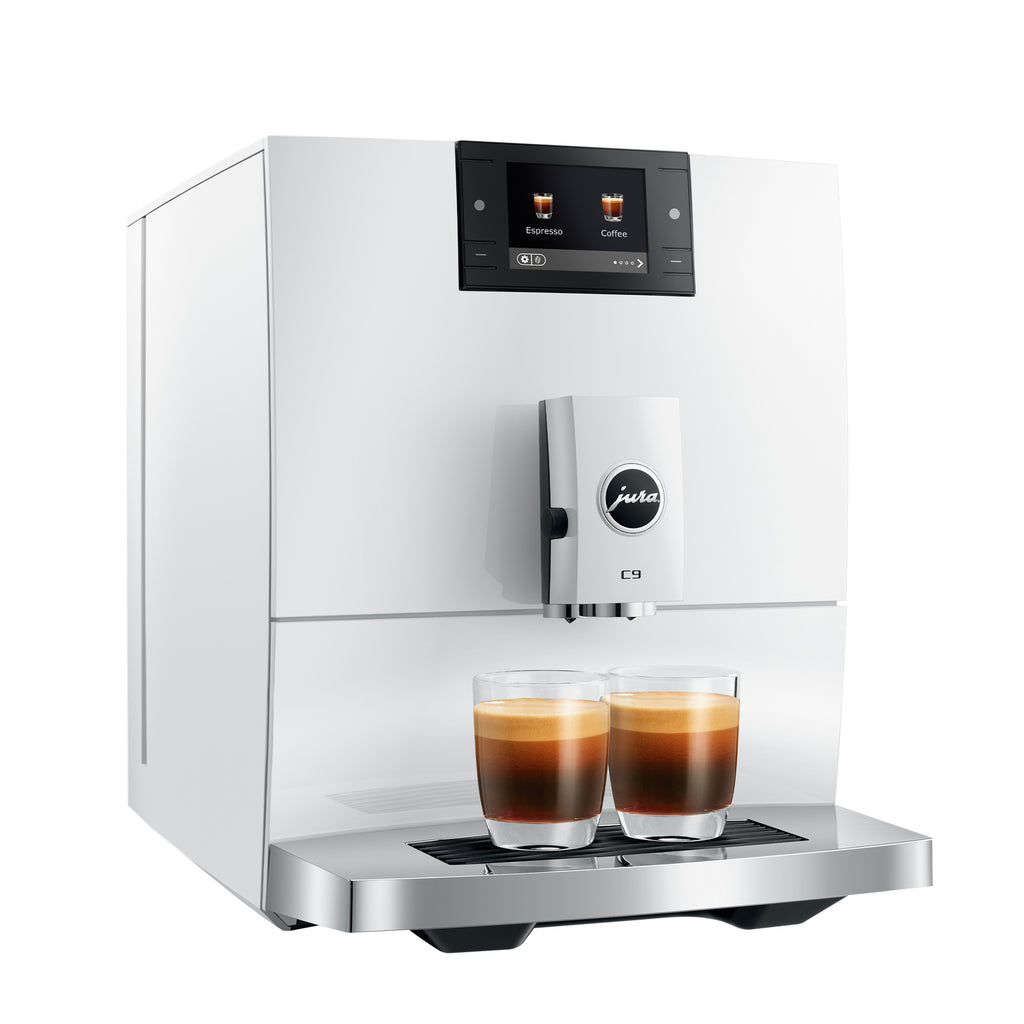 C9 Fully Automatic Coffee Machine in Piano White