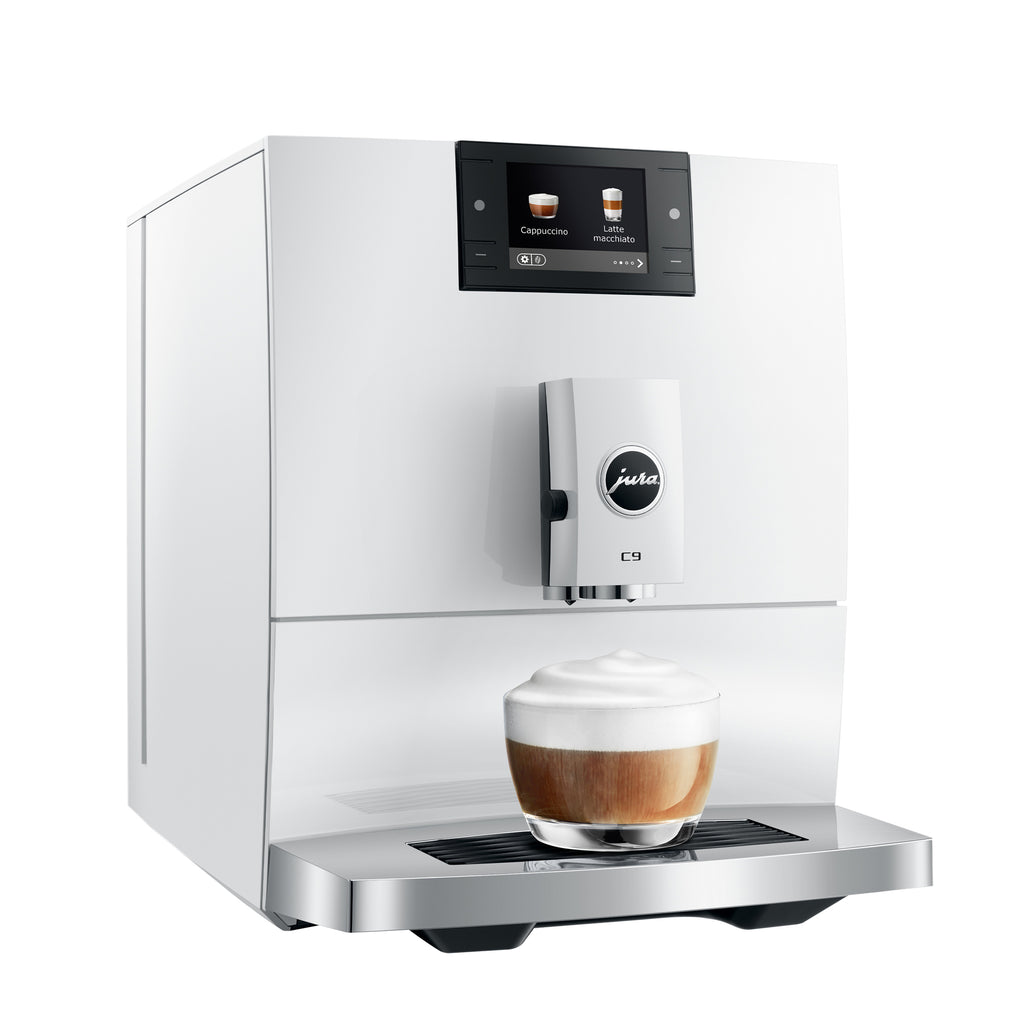 C9 Fully Automatic Coffee Machine in Piano White