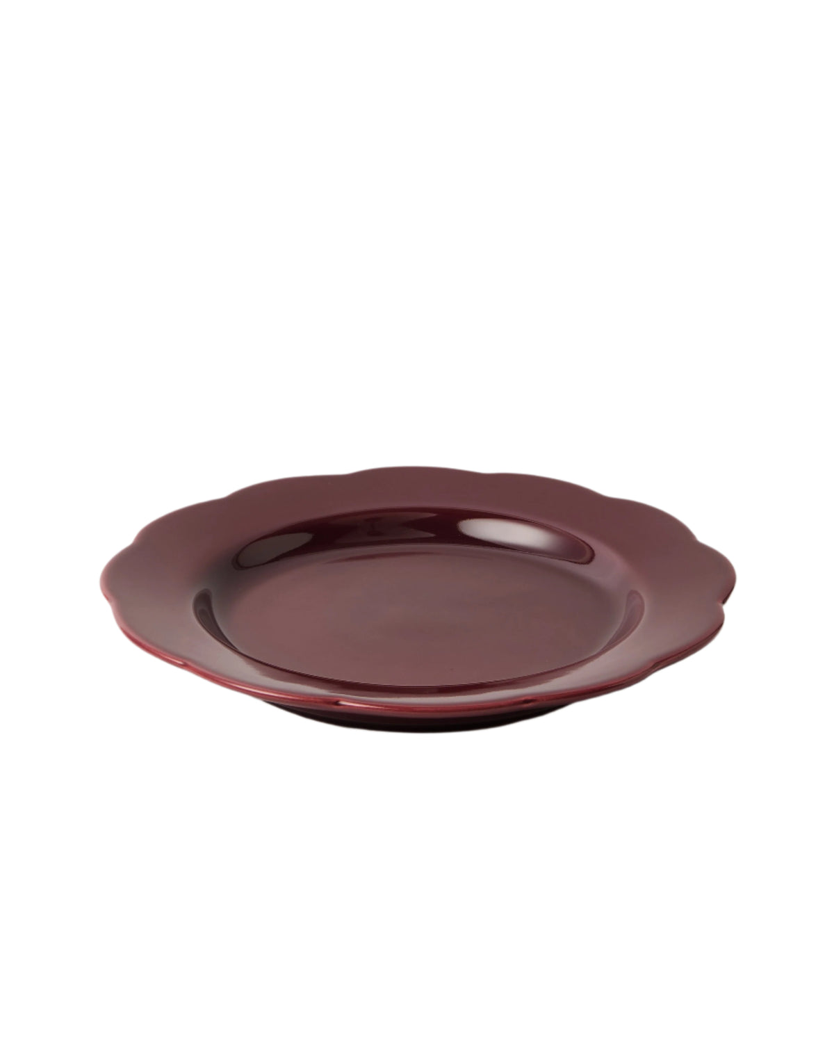 Fiore Dinner Plate in Burgundy