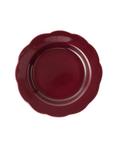 Fiore Dinner Plate in Burgundy