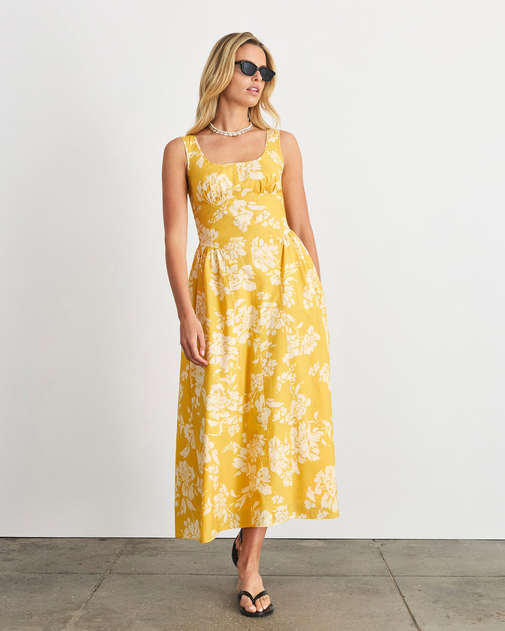 Cadence Dress in Buttercup Multi