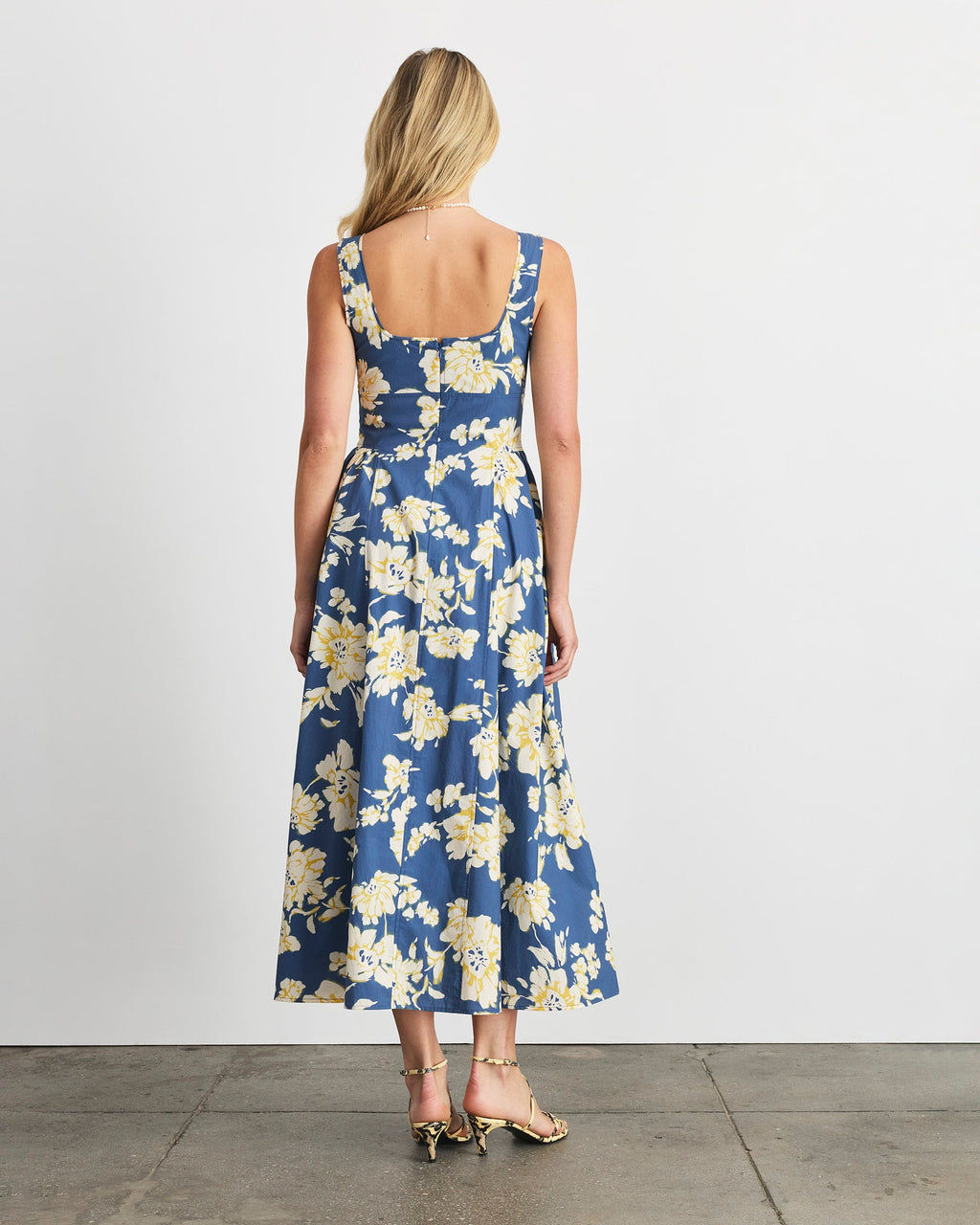 Cadence Dress in French Blue Multi