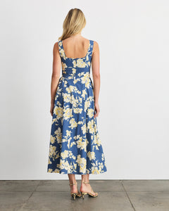 Cadence Dress in French Blue Multi
