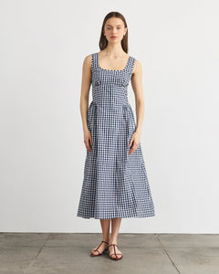 Cadence Dress in Maritime Blue Multi