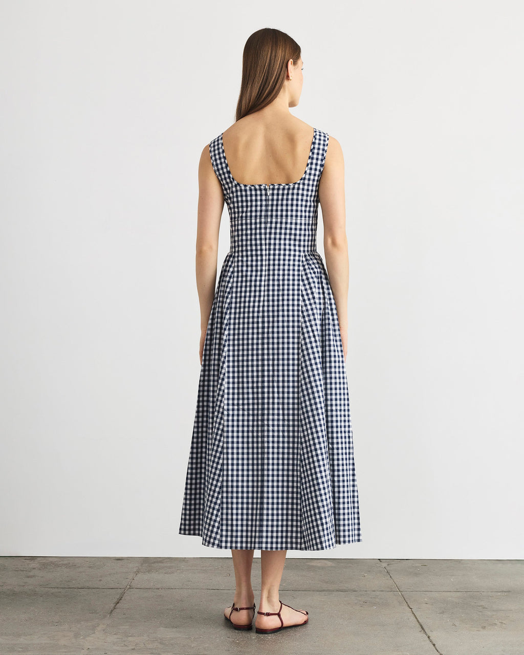 Cadence Dress in Maritime Blue Multi