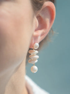 Callie Earrings in White