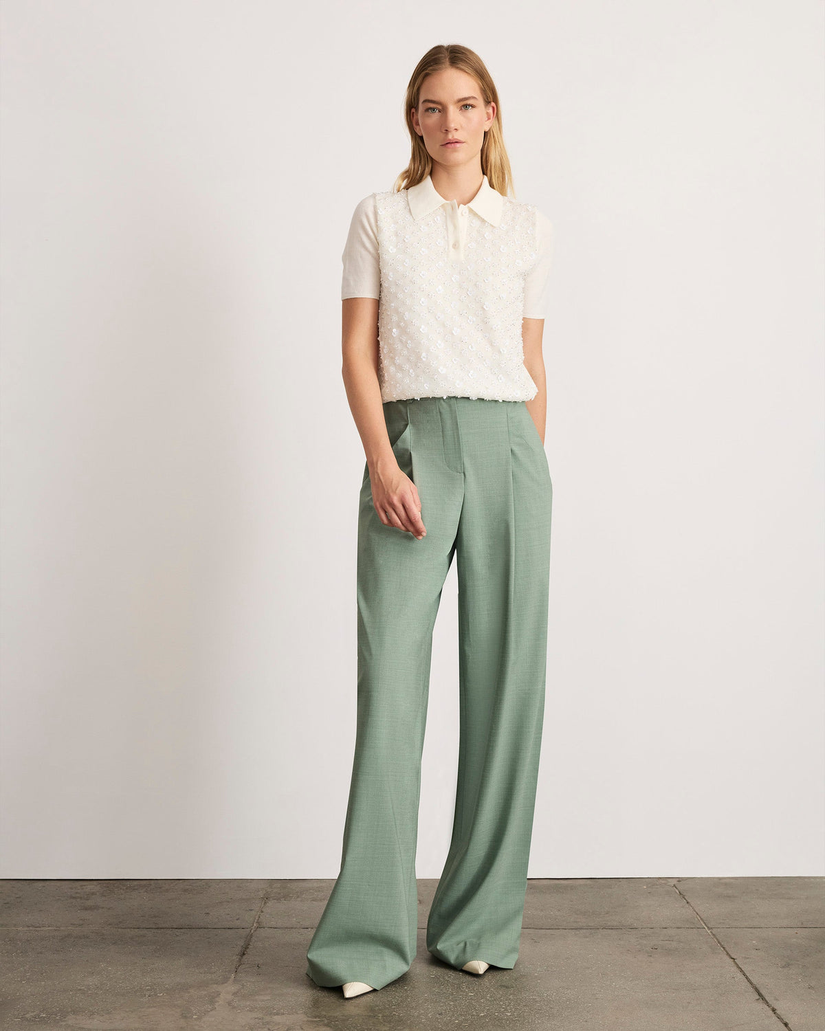 Camilla Knit Top in Cream