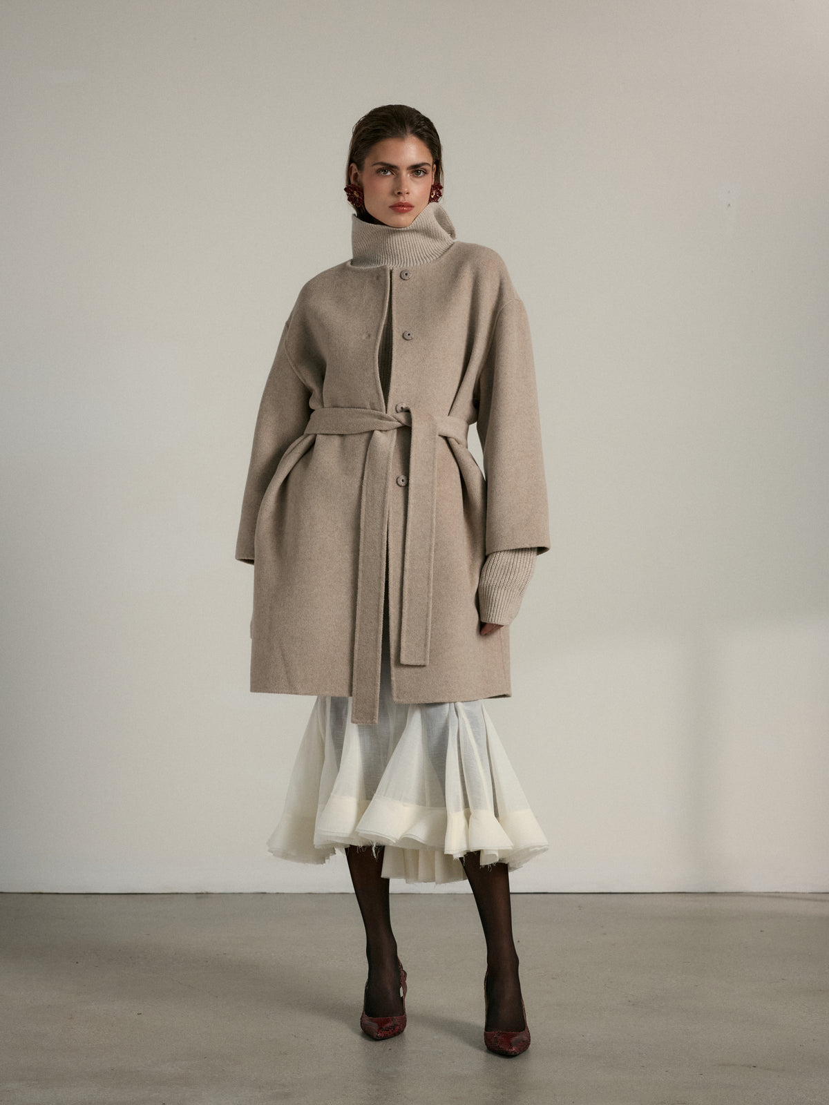 The Campos Coat in Oatmeal