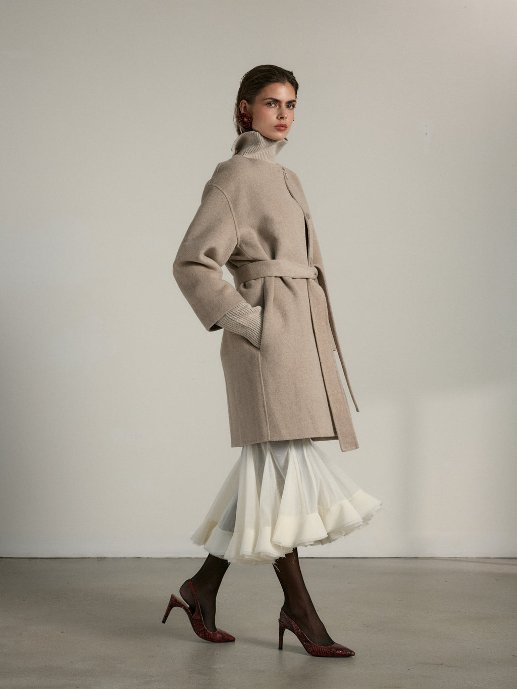 The Campos Coat in Oatmeal