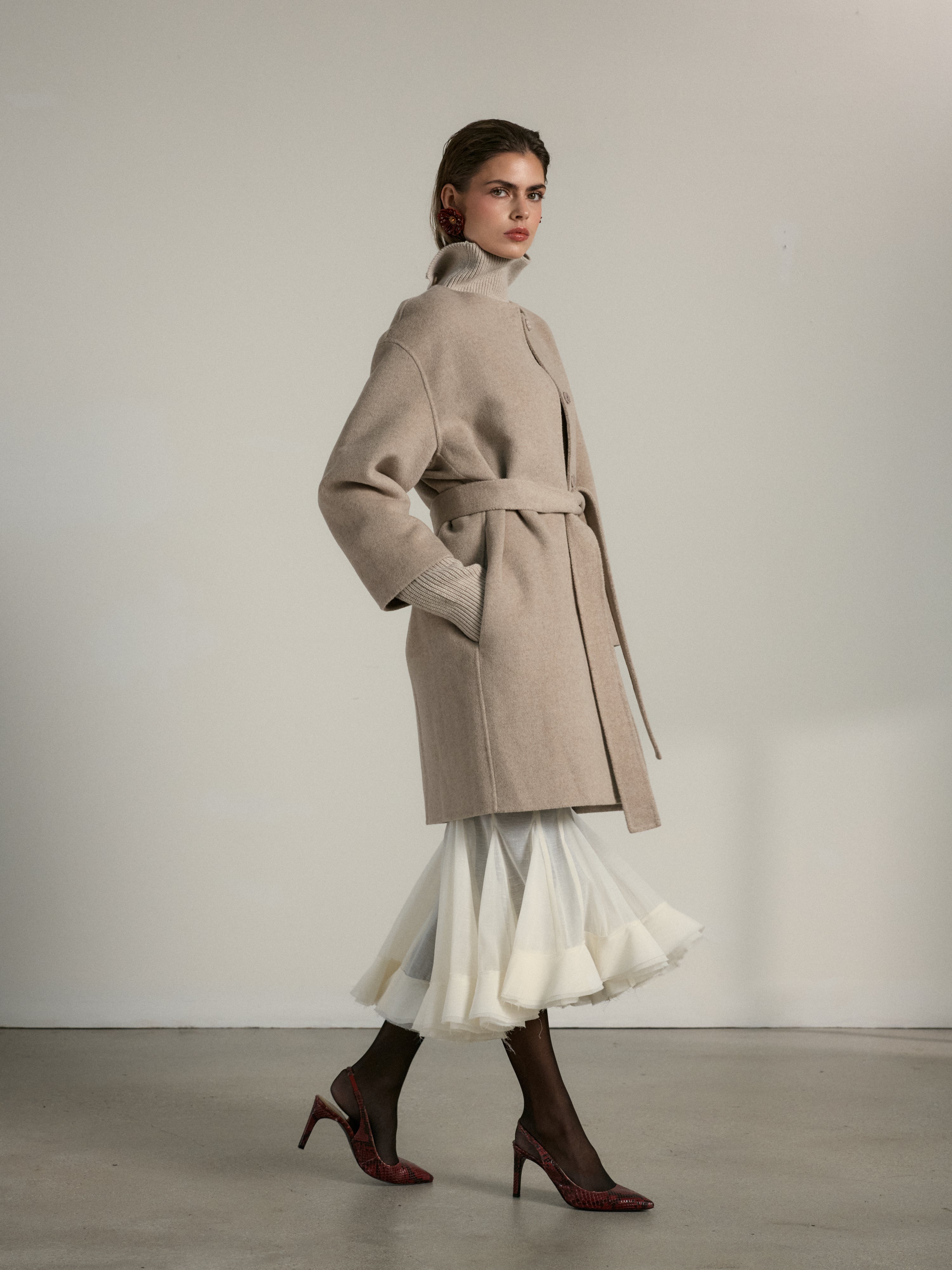 The Campos Coat in Oatmeal