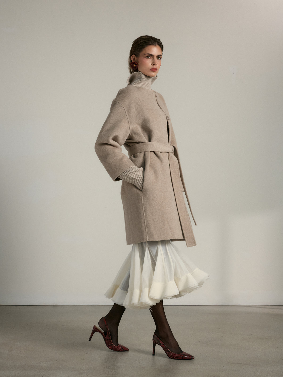 The Campos Coat in Oatmeal