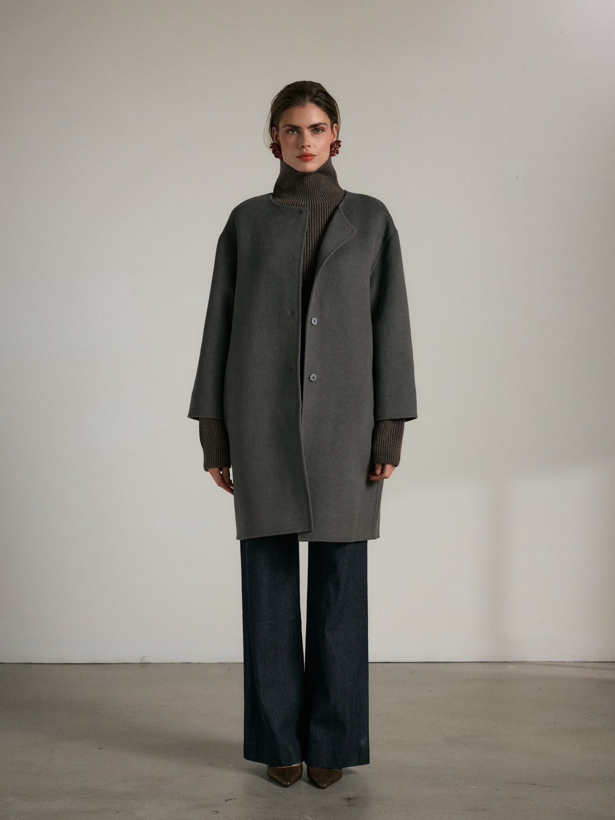 The Campos Coat in Slate
