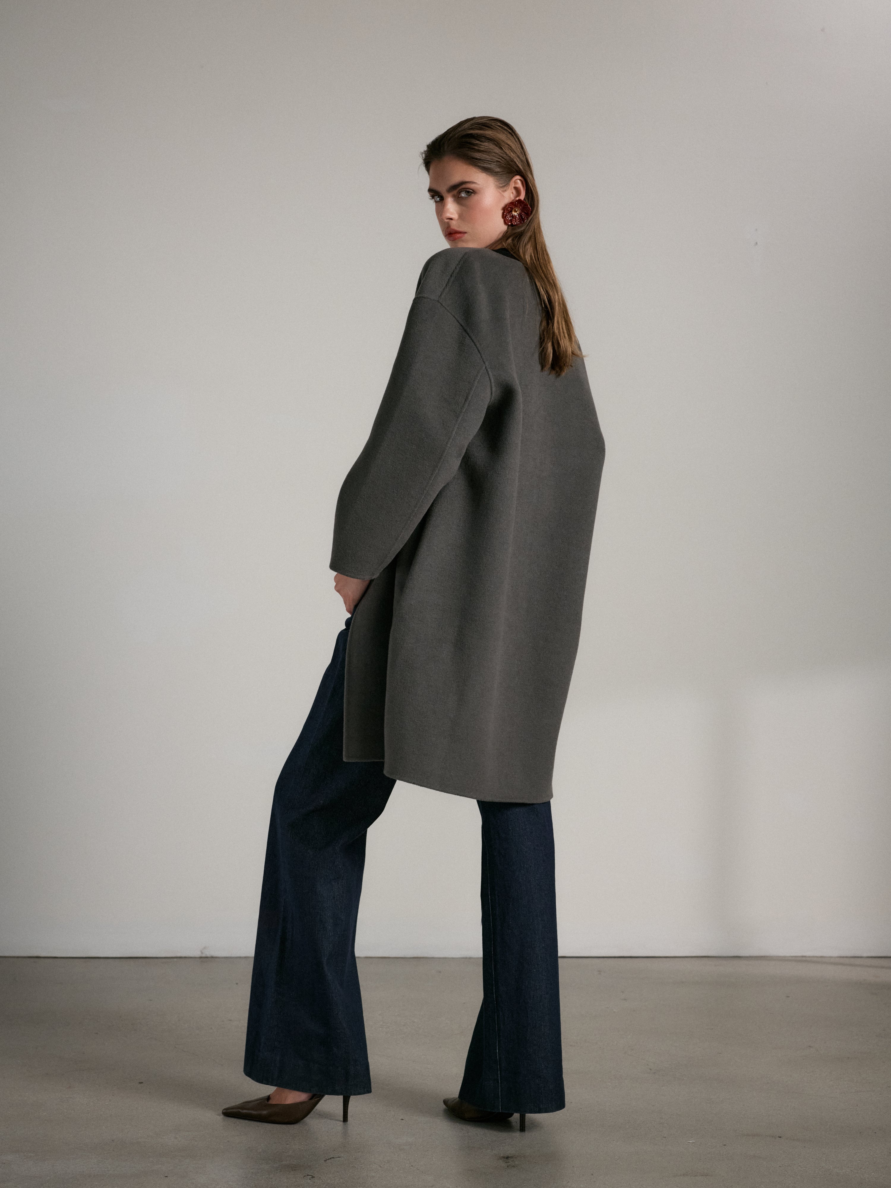 The Campos Coat in Slate