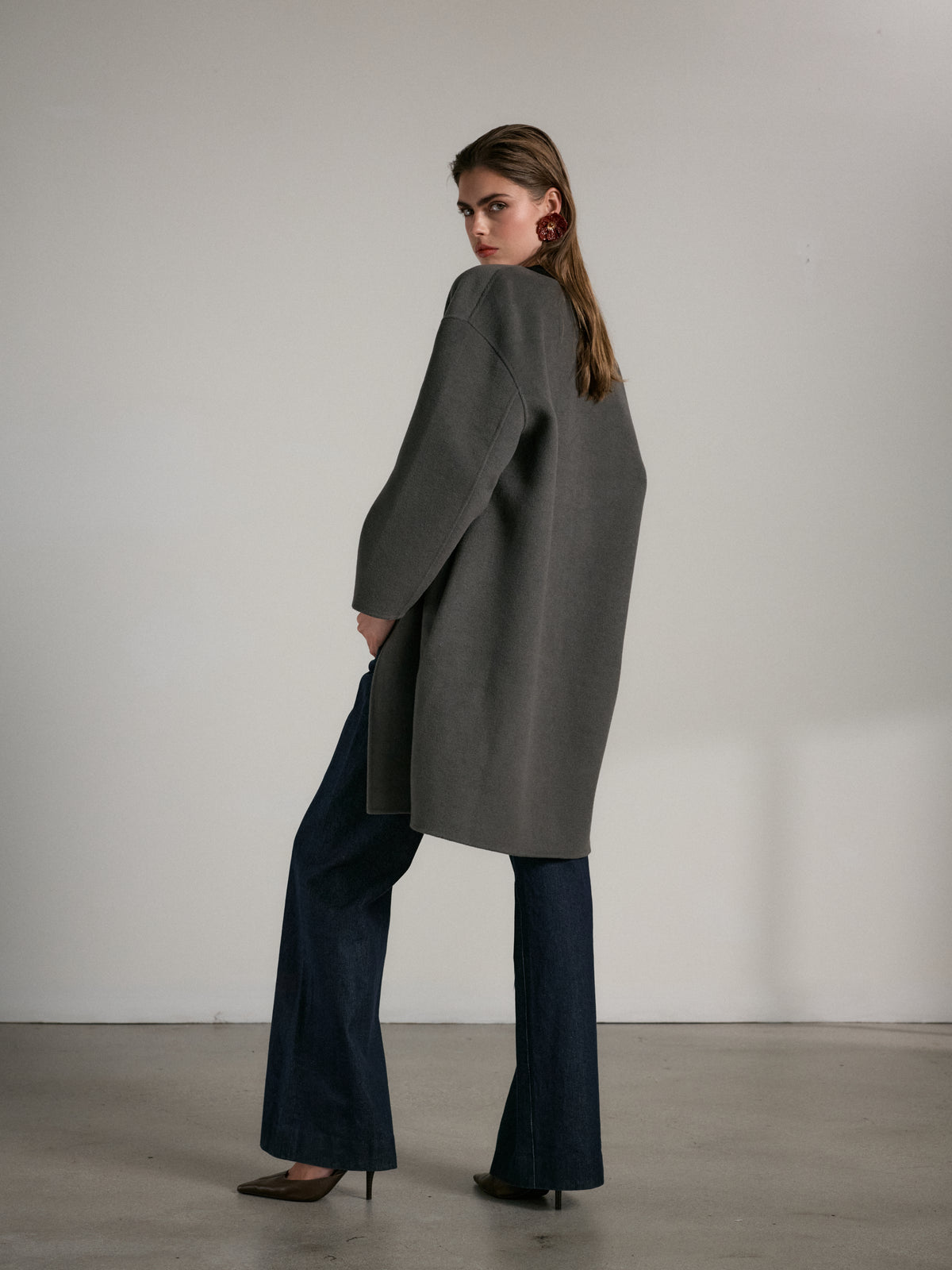 The Campos Coat in Slate