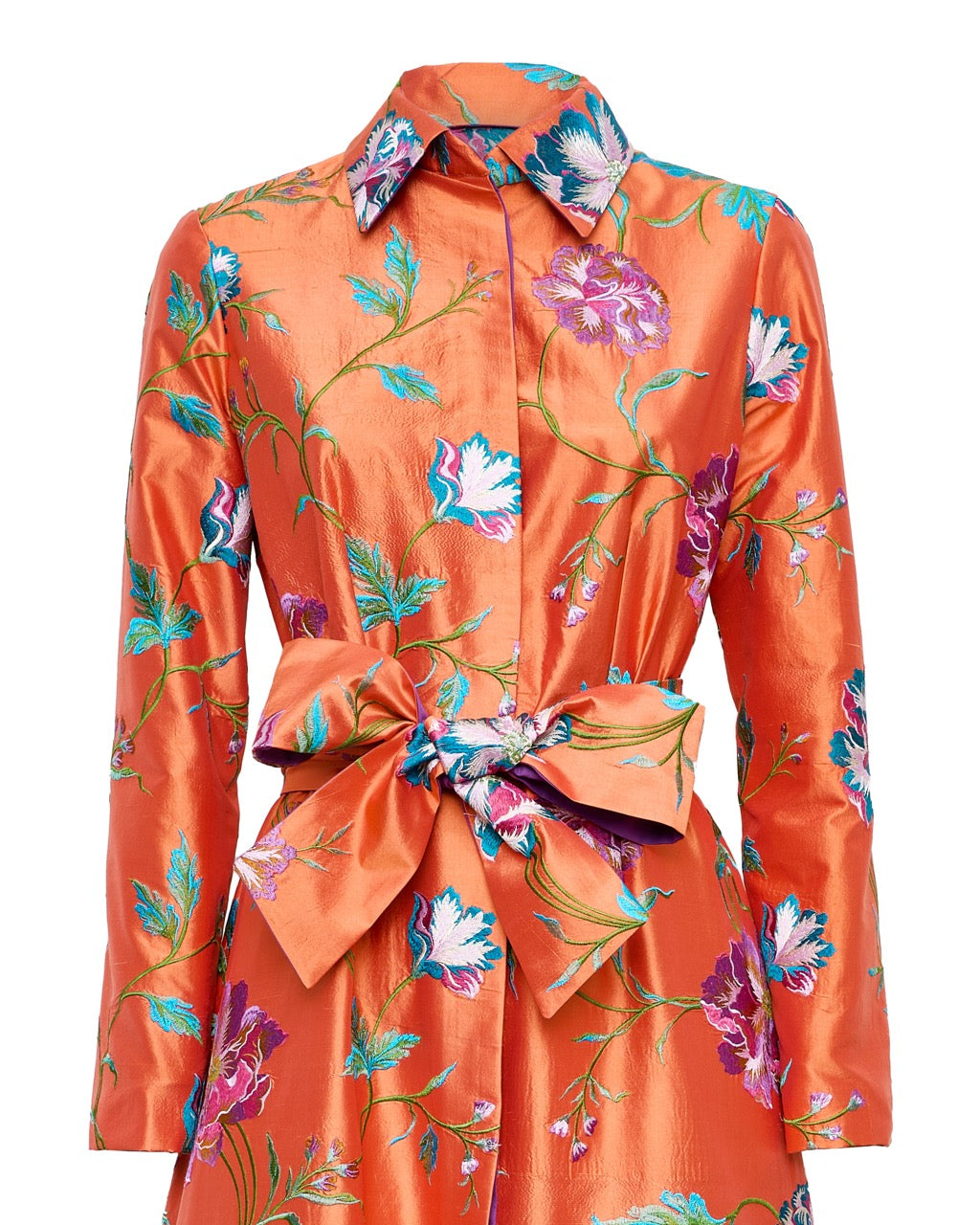 Cesira Duster Coat Dress in Garden of Eden