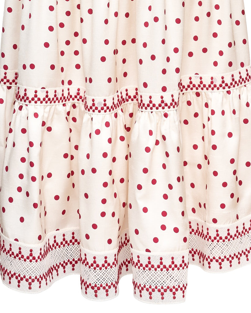 Lisandra Maxi Dress in Cherry Drops