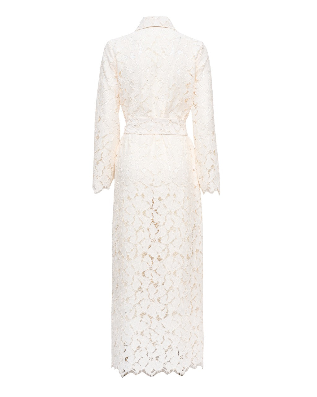 Emilia Duster Coat in Lace Clouds