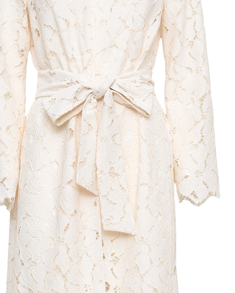 Emilia Duster Coat in Lace Clouds