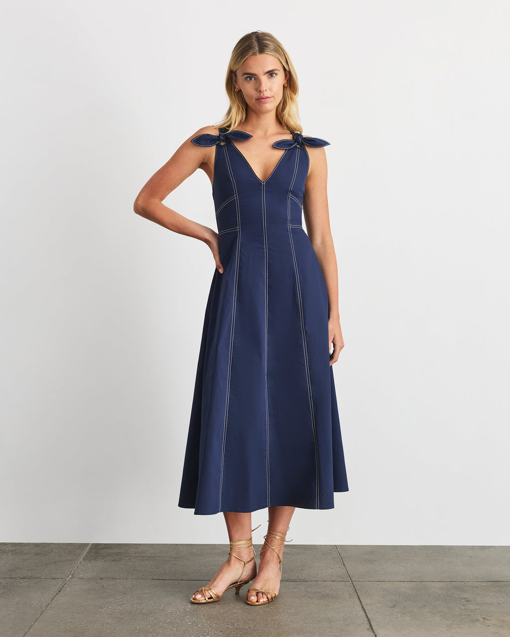 Caprice Dress in Maritime Blue