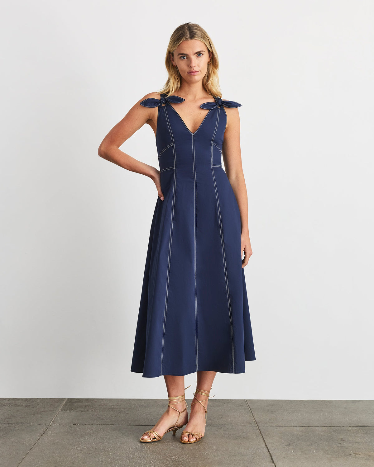 Caprice Dress in Maritime Blue