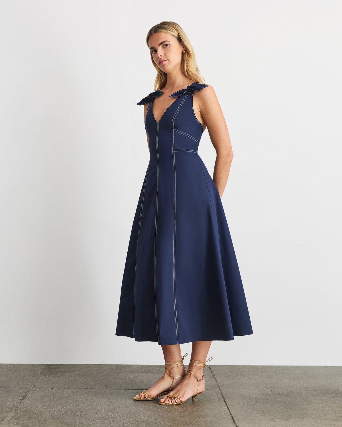 Caprice Dress in Maritime Blue
