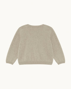 Casey Baby Cardigan in Sepia