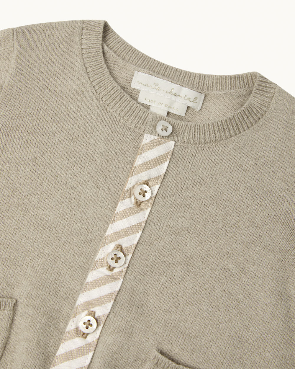 Casey Baby Cardigan in Sepia