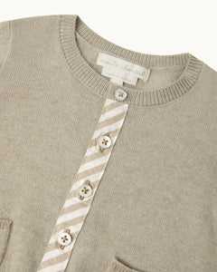 Casey Baby Cardigan in Sepia