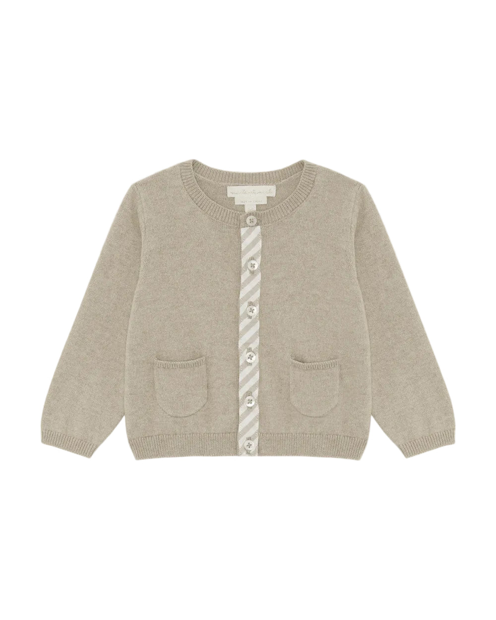 Casey Baby Cardigan in Sepia
